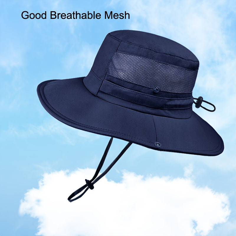 1pc New Arrival 2025 Design Unisex's Bucket Hat with Wide Brim Breathable Feature Fishing\u002FTravel\u002FBeach Sun Hat for Summer Spring Outdoor