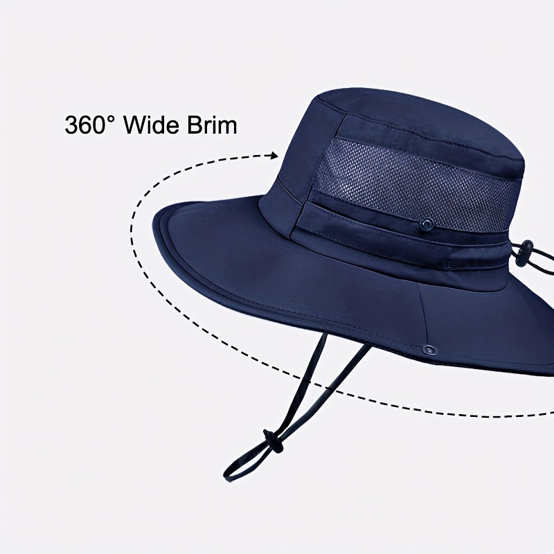 1pc New Arrival 2025 Design Unisex's Bucket Hat with Wide Brim Breathable Feature Fishing\u002FTravel\u002FBeach Sun Hat for Summer Spring Outdoor