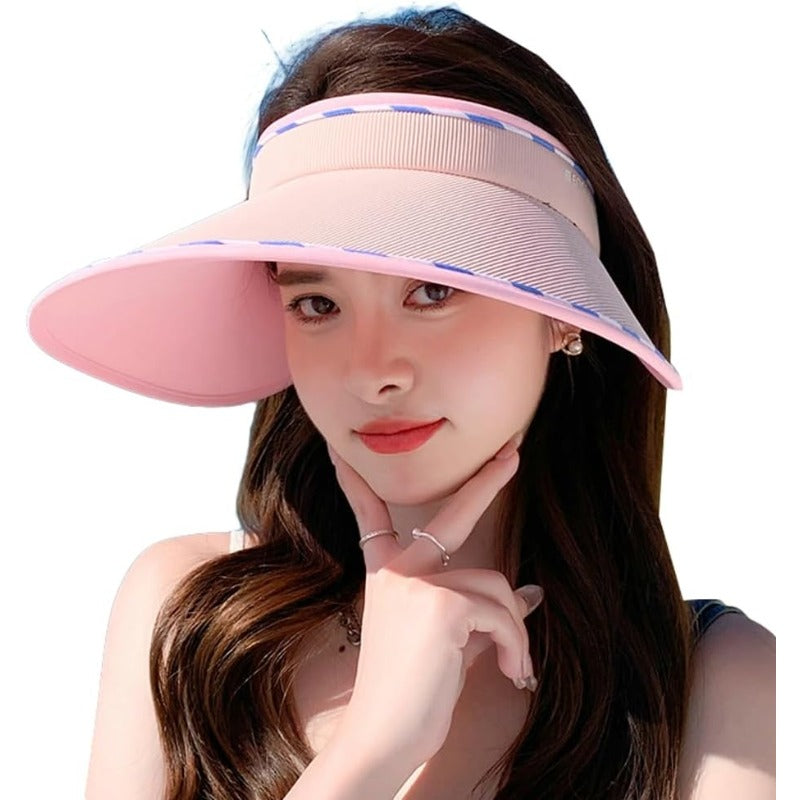 Women'S Sun Visor Hats with a Wide Brim Offering 50+, Perfect for Casual Summer Beach Outings And Adjustable for Comfort, Summer Hat For Women, Hat For Women Summer