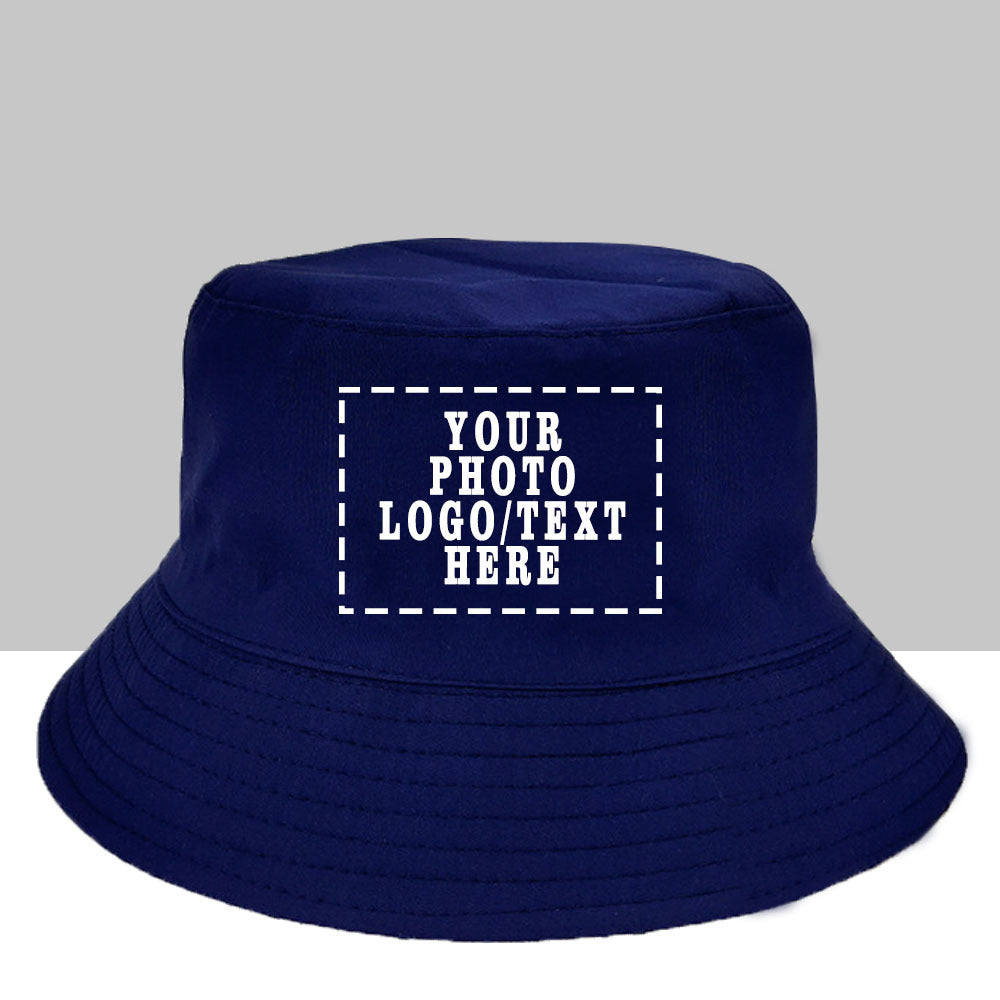 1pc Customizable Women'S Bucket Hat with Photo & Text - Lightweight, Durable Woven Material, Perfect for Outdoor Activities, Adjustable Fit for Hiking & Beach Wear, Beach Accessories