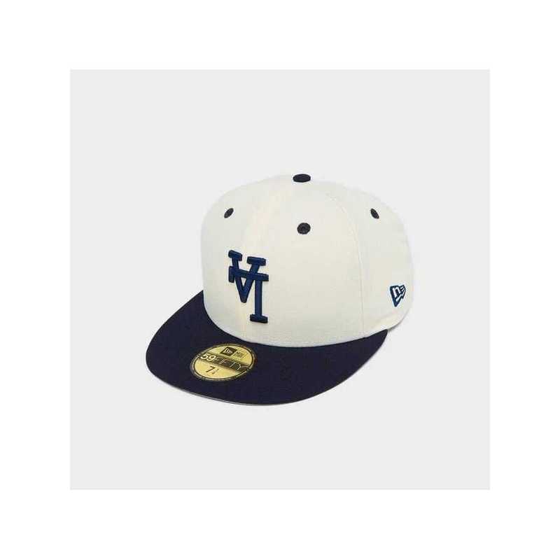 New Era LA Dodgers 100th Anniversary Authentic Game Blue Fitted Hat