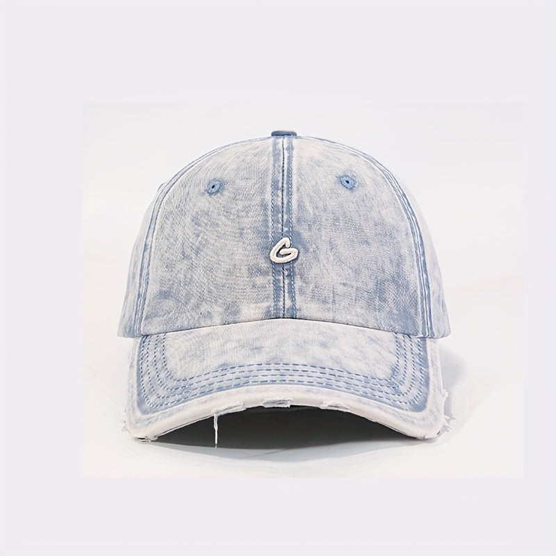 1\u002F2pcs Set Korean Style Distressed Vintage Baseball Cap - Four Seasons Versatile, Small \