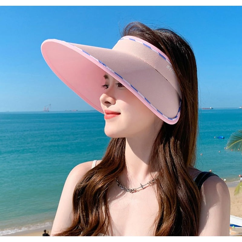 Women'S Sun Visor Hats with a Wide Brim Offering 50+, Perfect for Casual Summer Beach Outings And Adjustable for Comfort, Summer Hat For Women, Hat For Women Summer