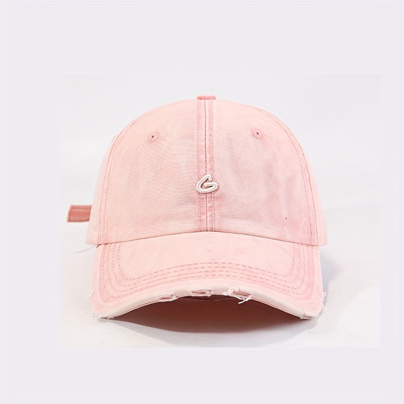 1\u002F2pcs Set Korean Style Distressed Vintage Baseball Cap - Four Seasons Versatile, Small \