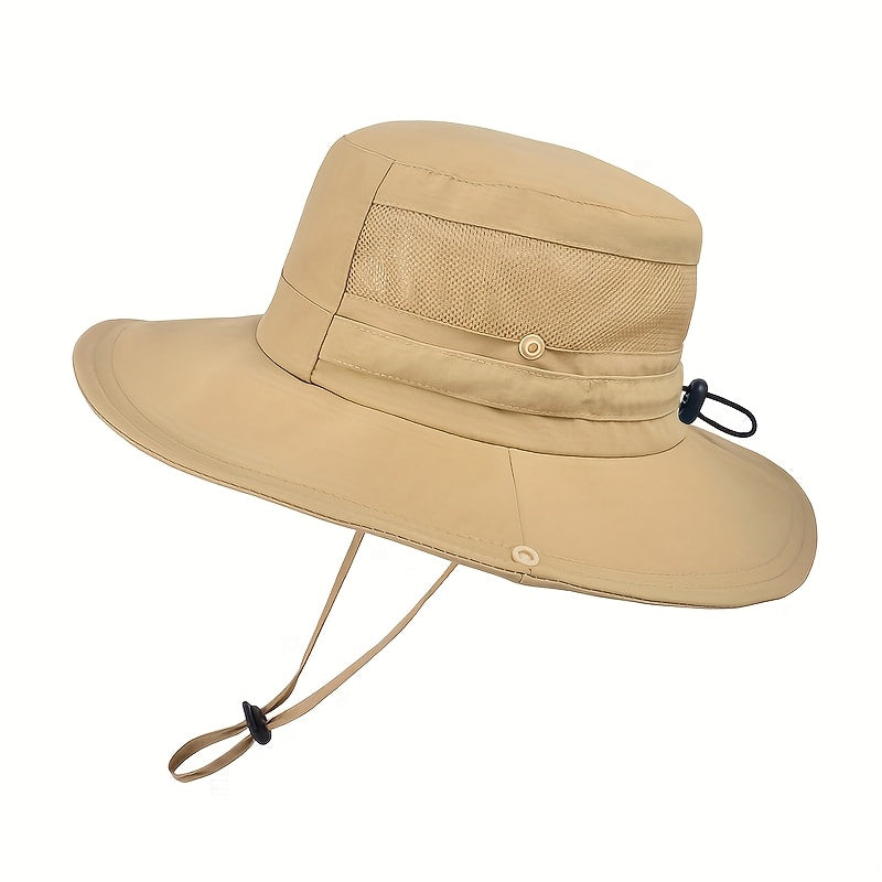 1pc New Arrival 2025 Design Unisex's Bucket Hat with Wide Brim Breathable Feature Fishing\u002FTravel\u002FBeach Sun Hat for Summer Spring Outdoor