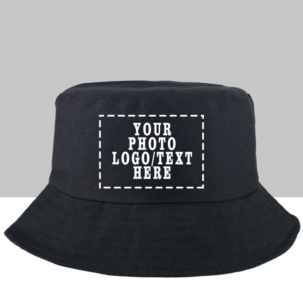 1pc Customizable Women'S Bucket Hat with Photo & Text - Lightweight, Durable Woven Material, Perfect for Outdoor Activities, Adjustable Fit for Hiking & Beach Wear, Beach Accessories