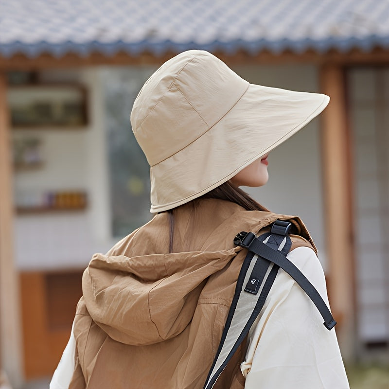 2pcs Fisherman Hat Khaki+Pink Wide Brim, Essential for Outdoor Activities! Stylish and Beautiful Lightweight Polyester Fishing Cap, Perfect for Outdoors and Travel Eye-Catching Accessory