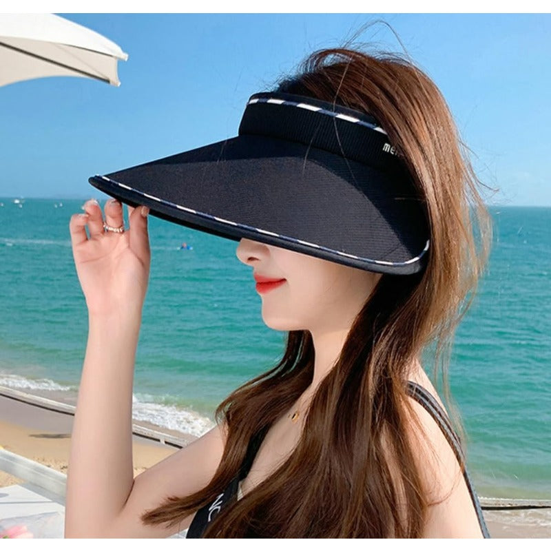 Women'S Sun Visor Hats with a Wide Brim Offering 50+, Perfect for Casual Summer Beach Outings And Adjustable for Comfort, Summer Hat For Women, Hat For Women Summer