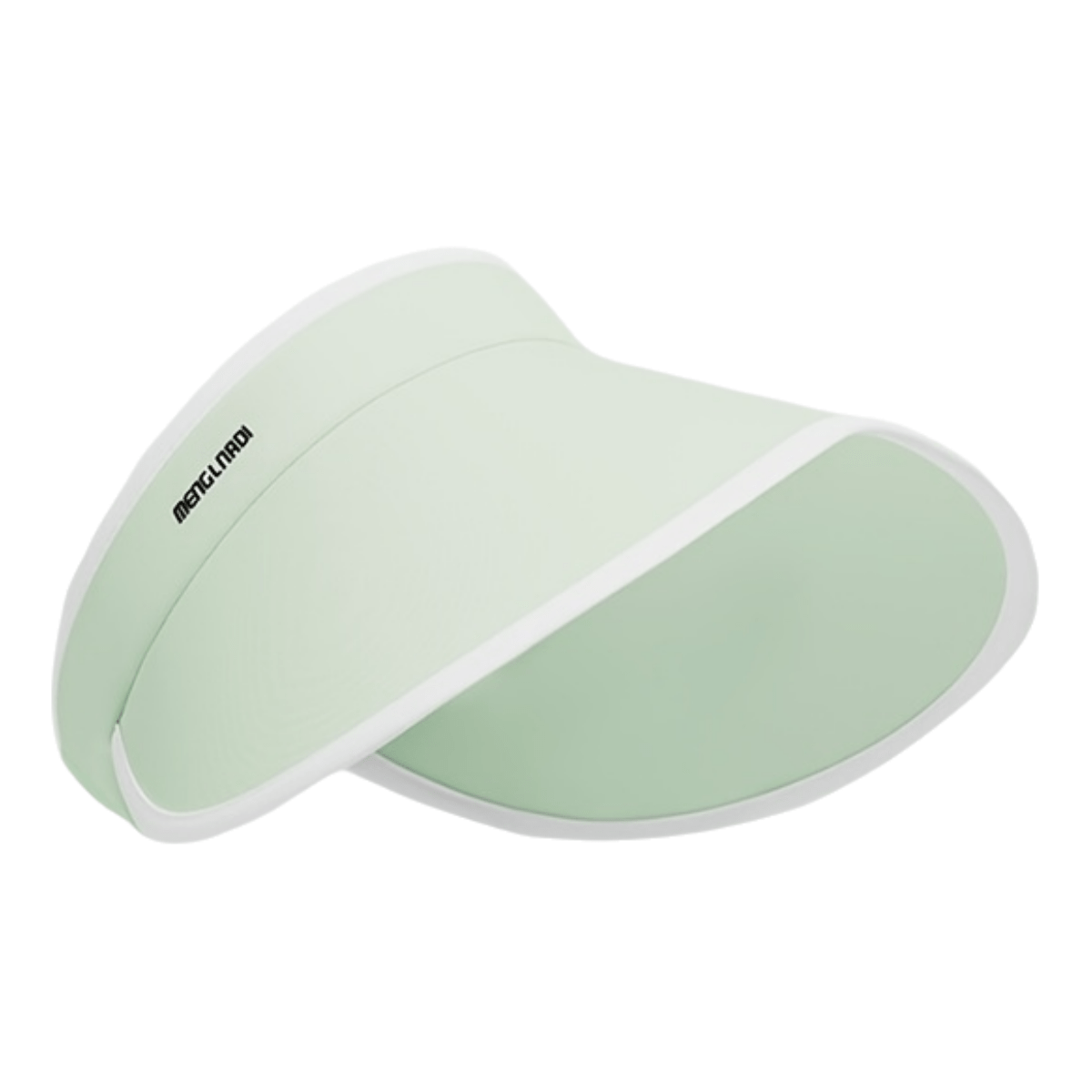 Adjustable Fashion Visor Cap - Large Brim, Sun Protection Hat for Outdoor Cycling & Travel, Empty Top Design, Polyester, Stylish Black & White Options