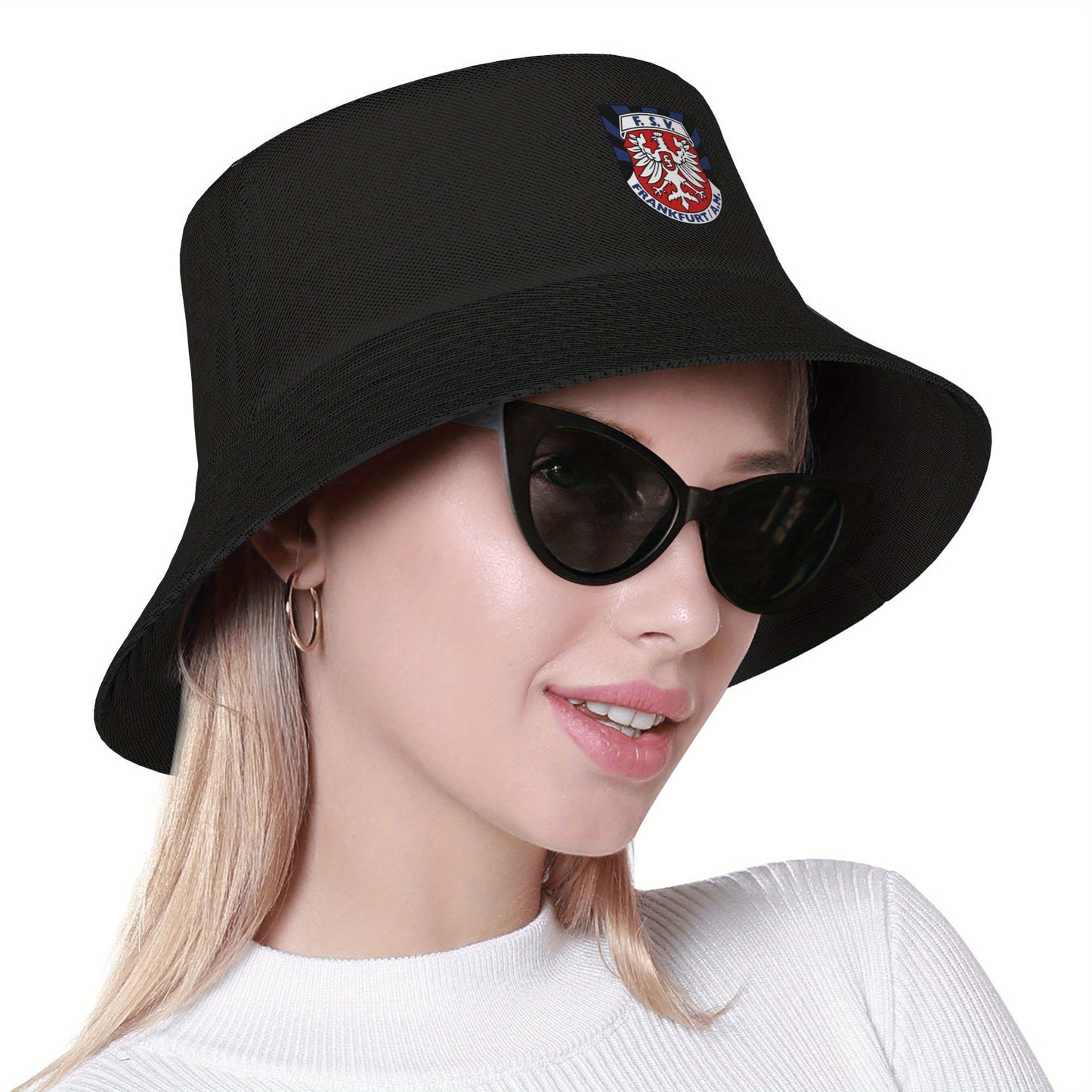 FSV Frankfurt Adult Bucket Hat - Breathable Buckle Closure Fishing, Structured Fit for Sports, Outdoor, Casual - Ideal for Soccer Fans & Everyday use