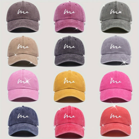 12-Pack Adjustable Baseball Caps with Sun Protection, Urban-Themed Polyester Hats, Woven Vintage American Style Unisex Baseball Caps with Soft Top