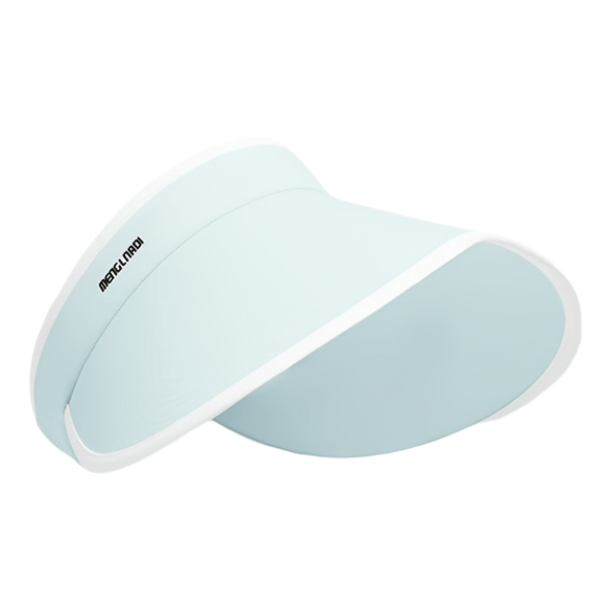 Adjustable Fashion Visor Cap - Large Brim, Sun Protection Hat for Outdoor Cycling & Travel, Empty Top Design, Polyester, Stylish Black & White Options