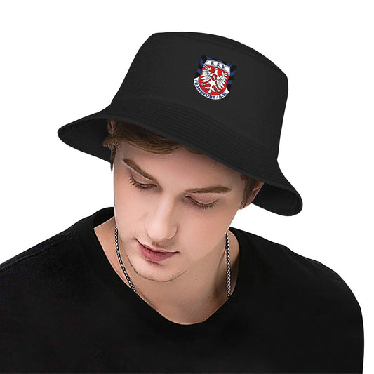 FSV Frankfurt Adult Bucket Hat - Breathable Buckle Closure Fishing, Structured Fit for Sports, Outdoor, Casual - Ideal for Soccer Fans & Everyday use