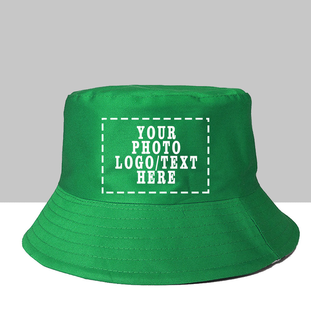 1pc Customizable Women'S Bucket Hat with Photo & Text - Lightweight, Durable Woven Material, Perfect for Outdoor Activities, Adjustable Fit for Hiking & Beach Wear, Beach Accessories