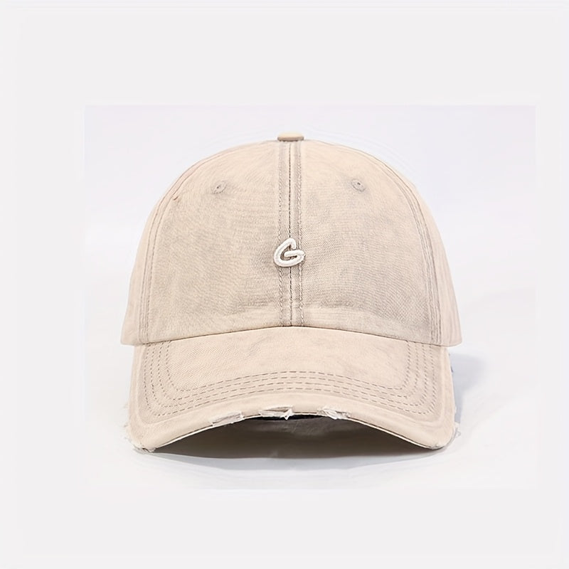 1\u002F2pcs Set Korean Style Distressed Vintage Baseball Cap - Four Seasons Versatile, Small \