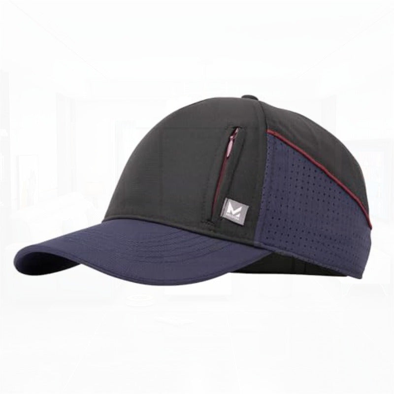 MISSION Cooling Summit Hat - 50 & 2-Hour Cooling Technology, Lightweight Adjustable Snapback Cap with HydroActive Wet-to-Cool System, Unisex Outdoor Sports & Wedding Hat for Men & Women, Breathable Vents, One-Size-Fits-All (20.5-24.5\