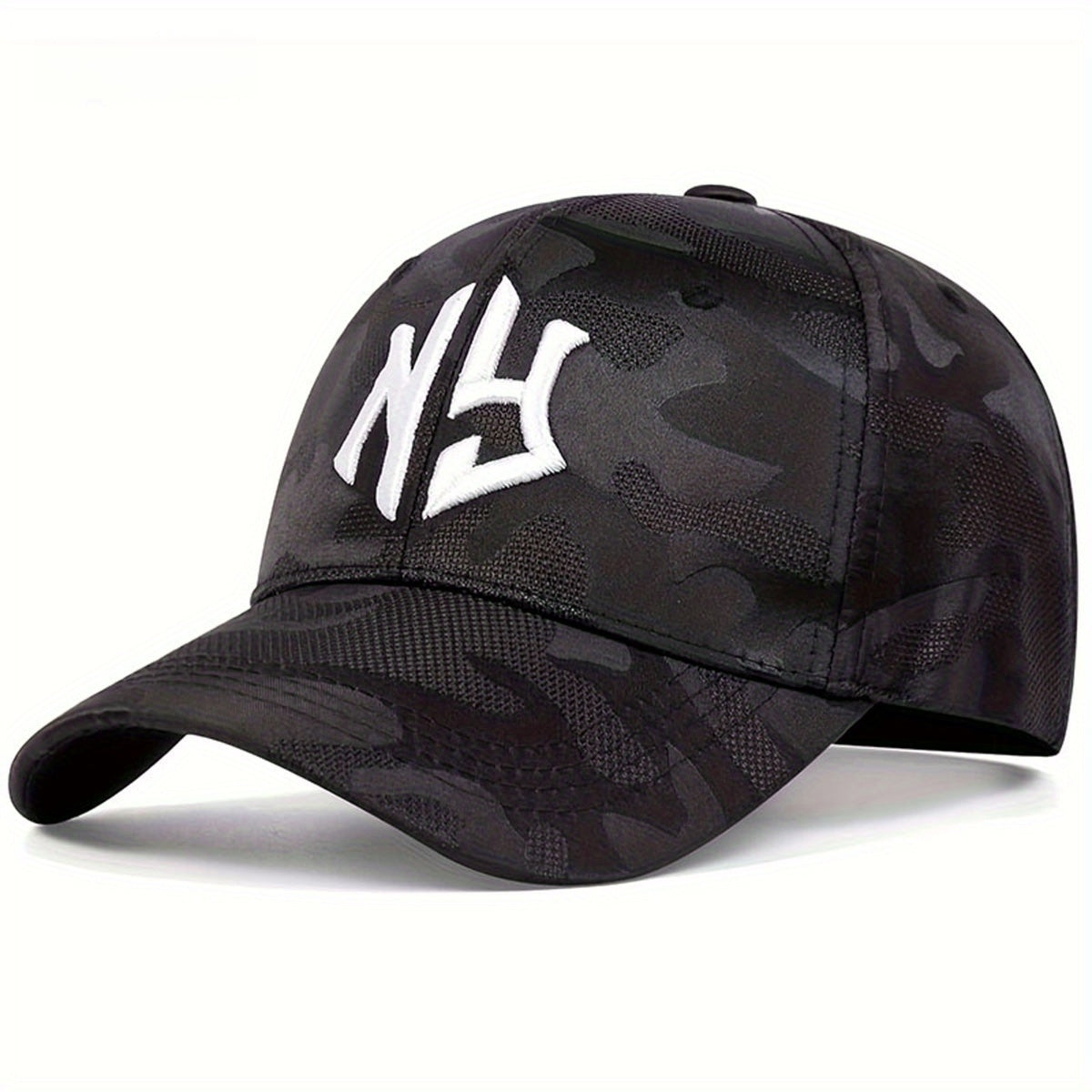 2pcs Set Women'S NG Letter Embroidered Camo Baseball Cap, Lightweight Polyester, Adjustable Outdoor Sport Hat, All-Season Woven Leisure Cap, with Hand Wash Only, for Travel, Beach & Tourism