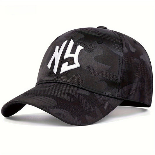 2pcs Set Women'S NG Letter Embroidered Camo Baseball Cap, Lightweight Polyester, Adjustable Outdoor Sport Hat, All-Season Woven Leisure Cap, with Hand Wash Only, for Travel, Beach & Tourism