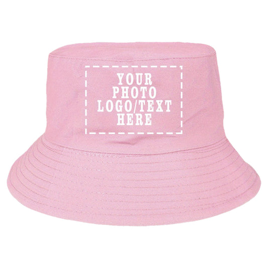 1pc Customizable Women'S Bucket Hat with Photo & Text - Lightweight, Durable Woven Material, Perfect for Outdoor Activities, Adjustable Fit for Hiking & Beach Wear, Beach Accessories