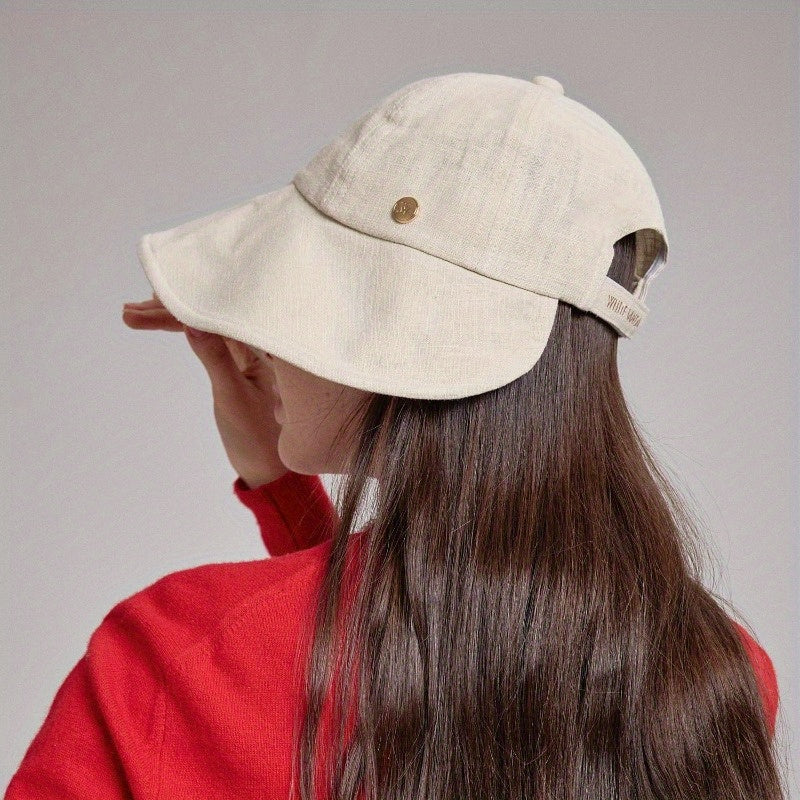 Linen Victorian Bonnet Hat Sun Cap Foldable Summer Visor New Katy