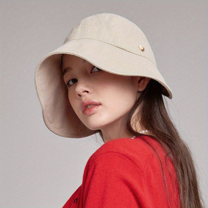 Linen Victorian Bonnet Hat Sun Cap Foldable Summer Visor New Katy