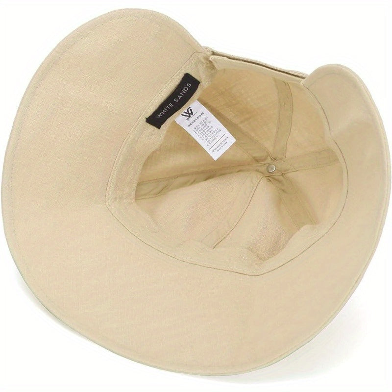 Linen Victorian Bonnet Hat Sun Cap Foldable Summer Visor New Katy
