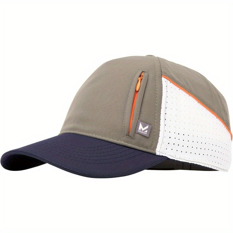 MISSION Cooling Summit Hat - 50 & 2-Hour Cooling Technology, Lightweight Adjustable Snapback Cap with HydroActive Wet-to-Cool System, Unisex Outdoor Sports & Wedding Hat for Men & Women, Breathable Vents, One-Size-Fits-All (20.5-24.5\