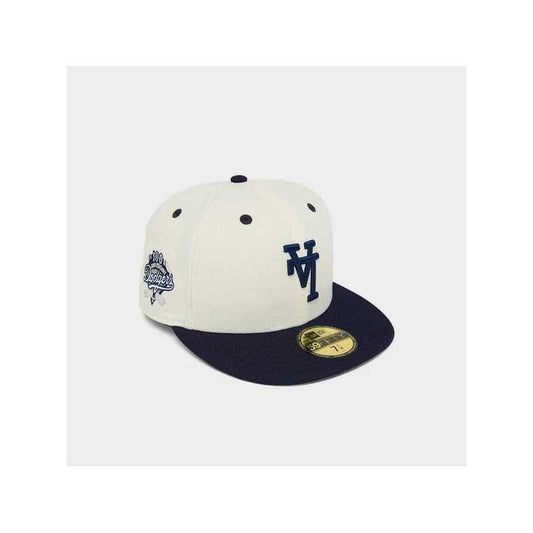 New Era LA Dodgers 100th Anniversary Authentic Game Blue Fitted Hat