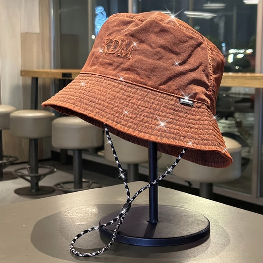 Men'S and Women'S Summer Bucket Hat - Lightweight, Quick-Dry Polyester, Embroidered \