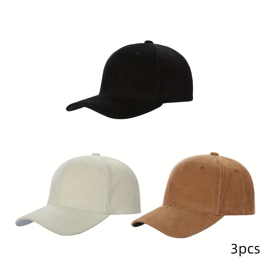 8pcs Unisex Lightweight Outdoor Baseball Caps - Breathable, Scratch & Stain Resistant, Adjustable Curved Brim Hats for Men & Women, Beige, Brown, Black, White, All-Season Casual Wear