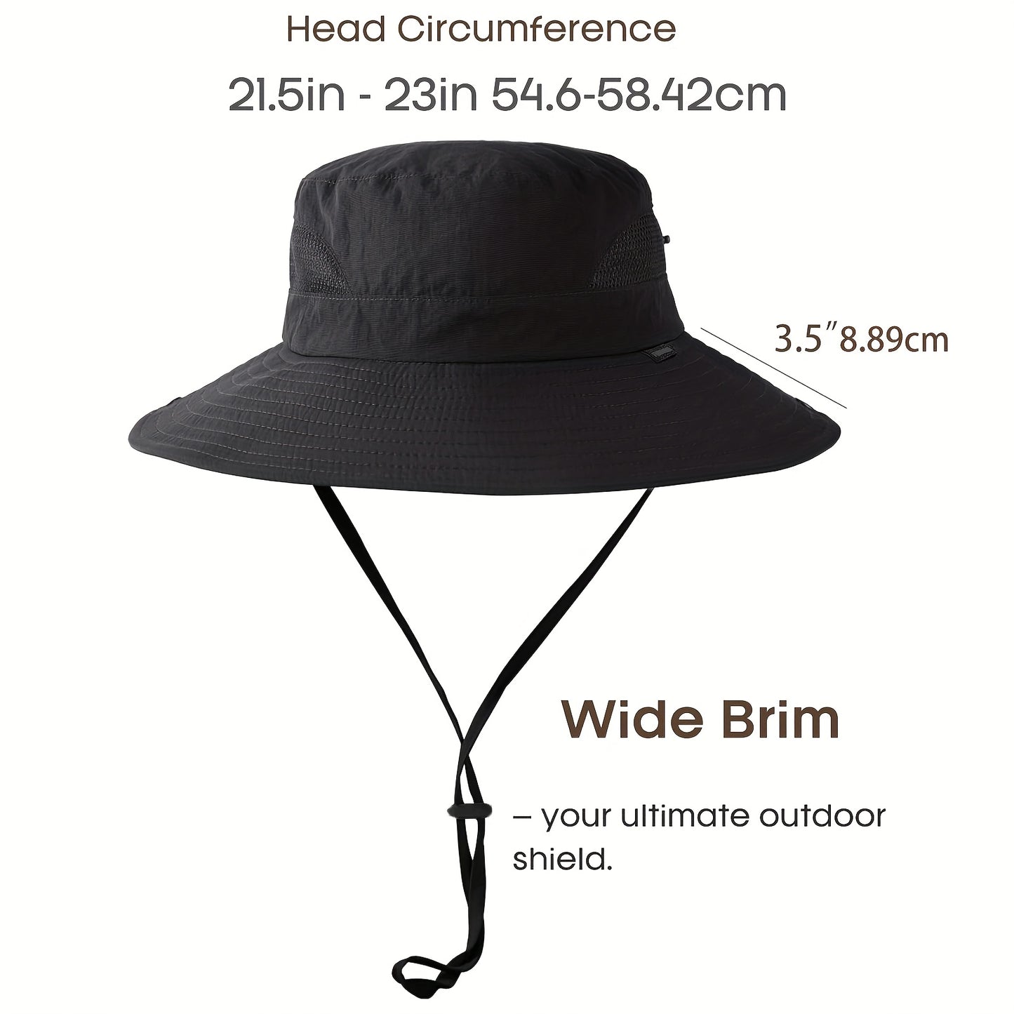 2pcs Women's Wide Brim Sun Hats with Ponytail Hole - Light Gray Breathable Mesh Bucket Hat for Beach, Hiking, Fishing & Outdoor Summer Sunshade, Foldable Design, Hat for, Beach Sunshade, Stylish Bucket Hat, Construction, Secure Fit Elastic