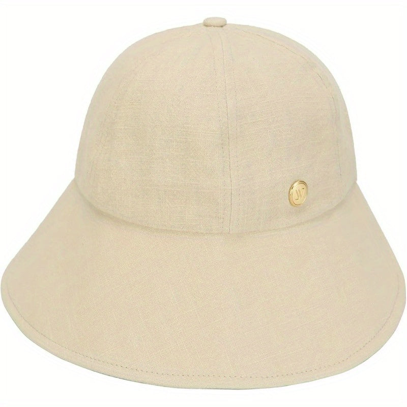 Linen Victorian Bonnet Hat Sun Cap Foldable Summer Visor New Katy