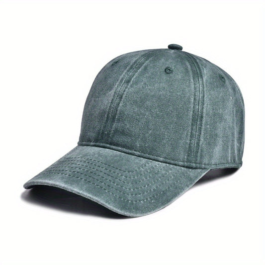10pcs Vintage Washed Baseball Cap Set, Men's Logo Advertising Hat, Women's Soft Top Distressed Fisherman Hat