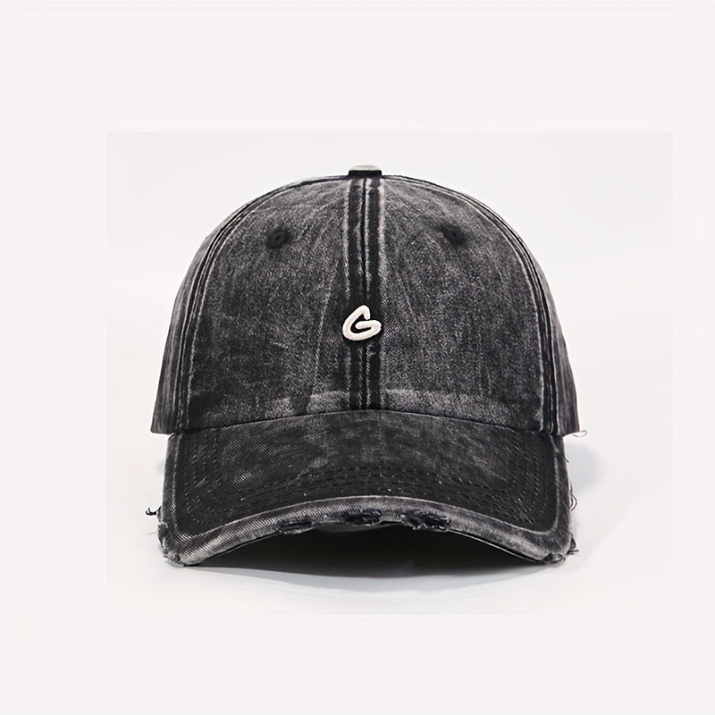 1\u002F2pcs Set Korean Style Distressed Vintage Baseball Cap - Four Seasons Versatile, Small \